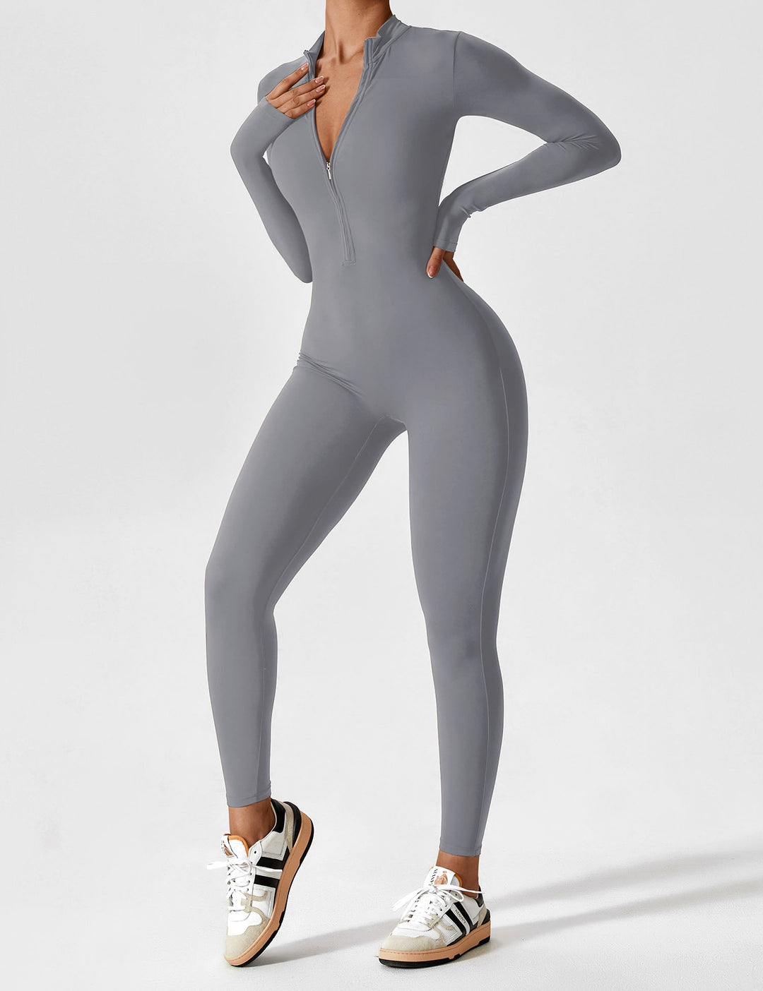Katharina | Damen Sommer Langarm Set Mit Reißverschluss