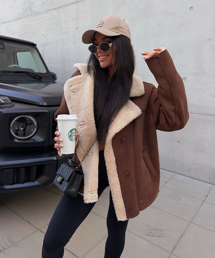 Lederjacke Penny braun