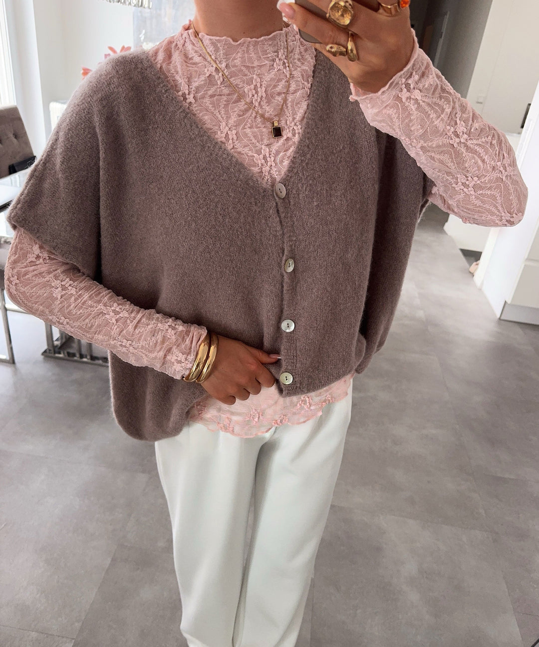 Spitzen Oberteil Zaera Rosa Ladypolitan ♡