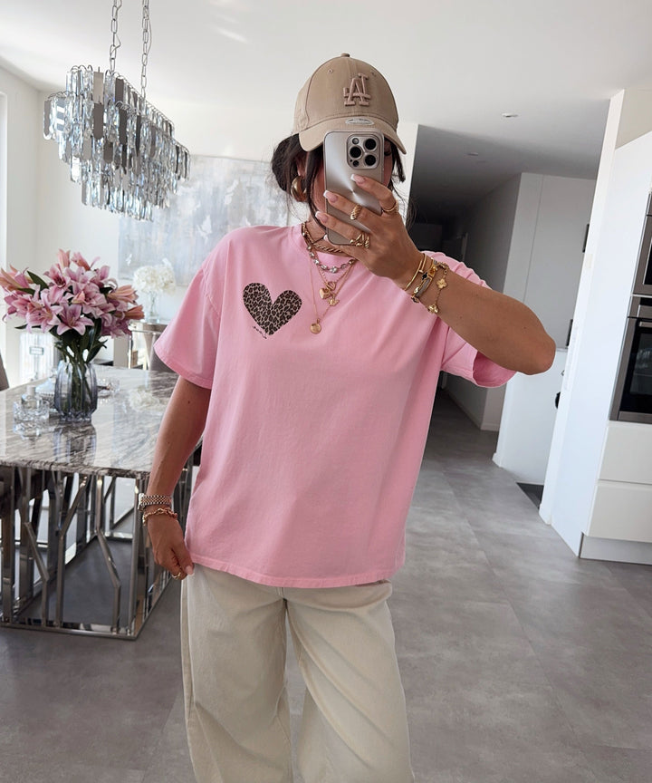 T-Shirt Love Leo Rosa Ladypolitan ♡