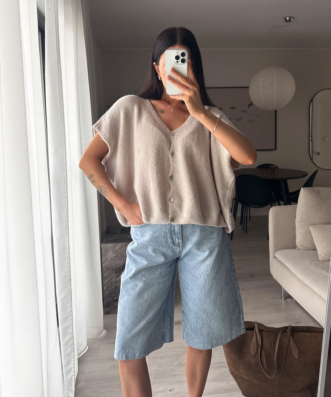 Stretch Bermuda Shorts Stia Hellblau Ladypolitan ♡